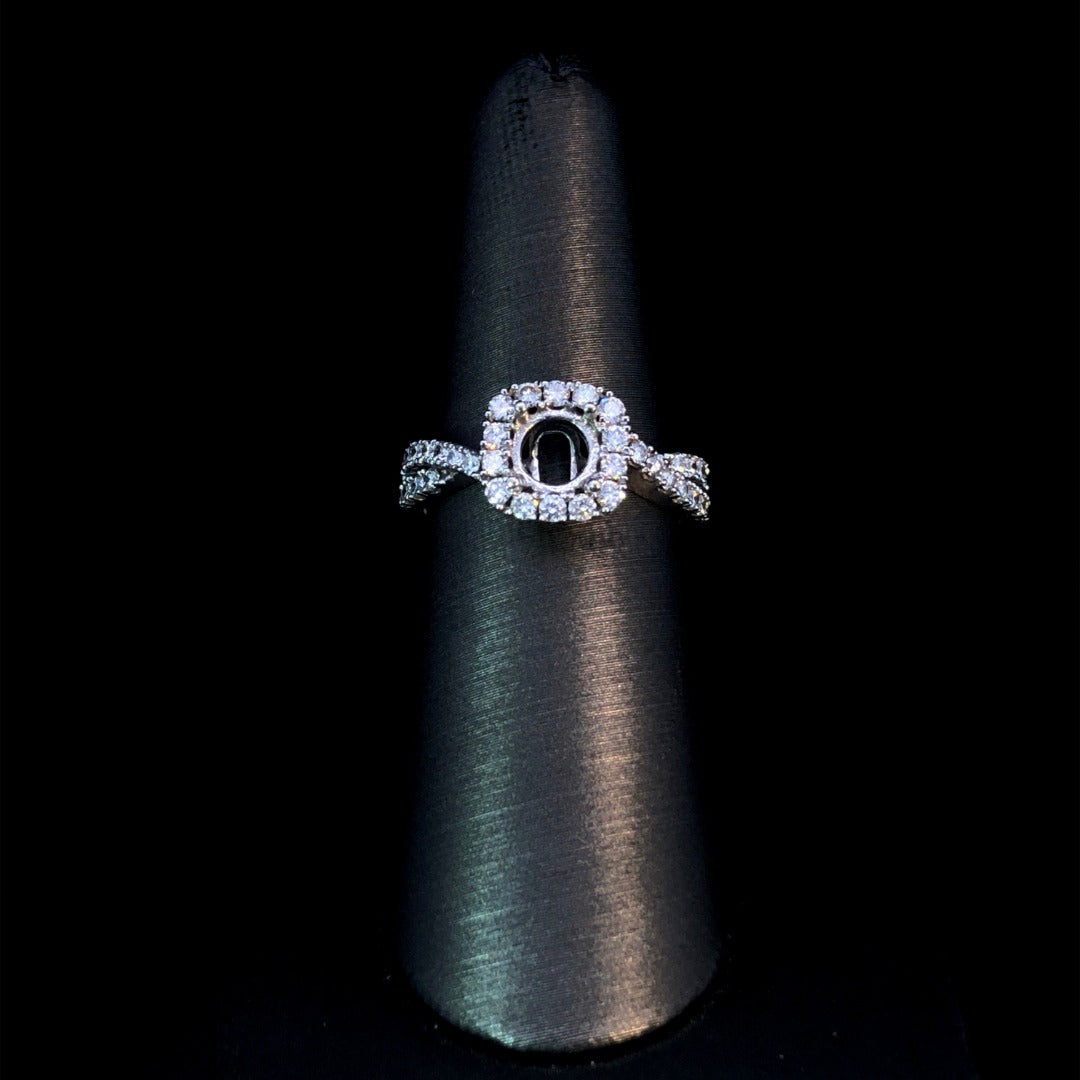 .64 ctw diamond semi mount