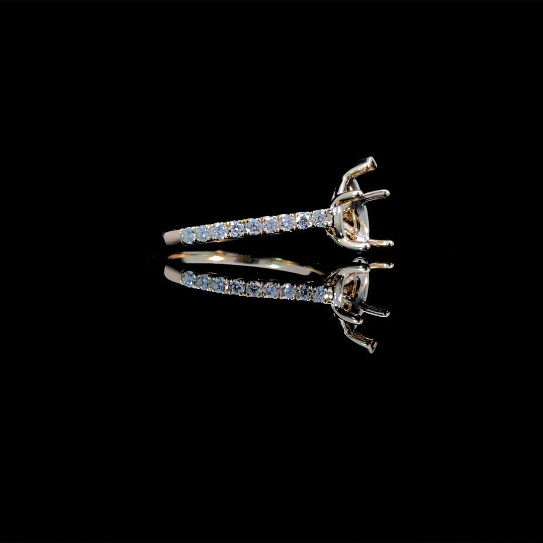 164203 - .32 ctw diamond semi mount