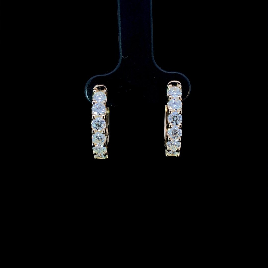 163877 - 1.50 ctw diamond hoops