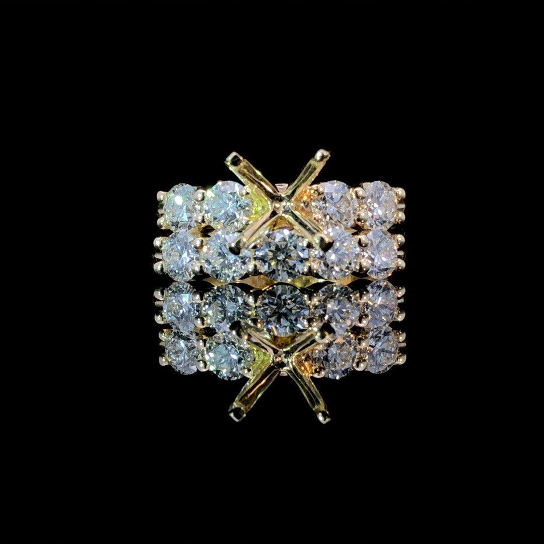 163325 - .89 ctw diamond semi mount