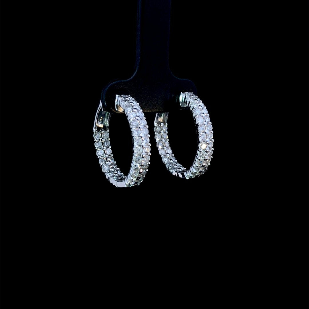 164280 - 2.00 ctw diamond hoops