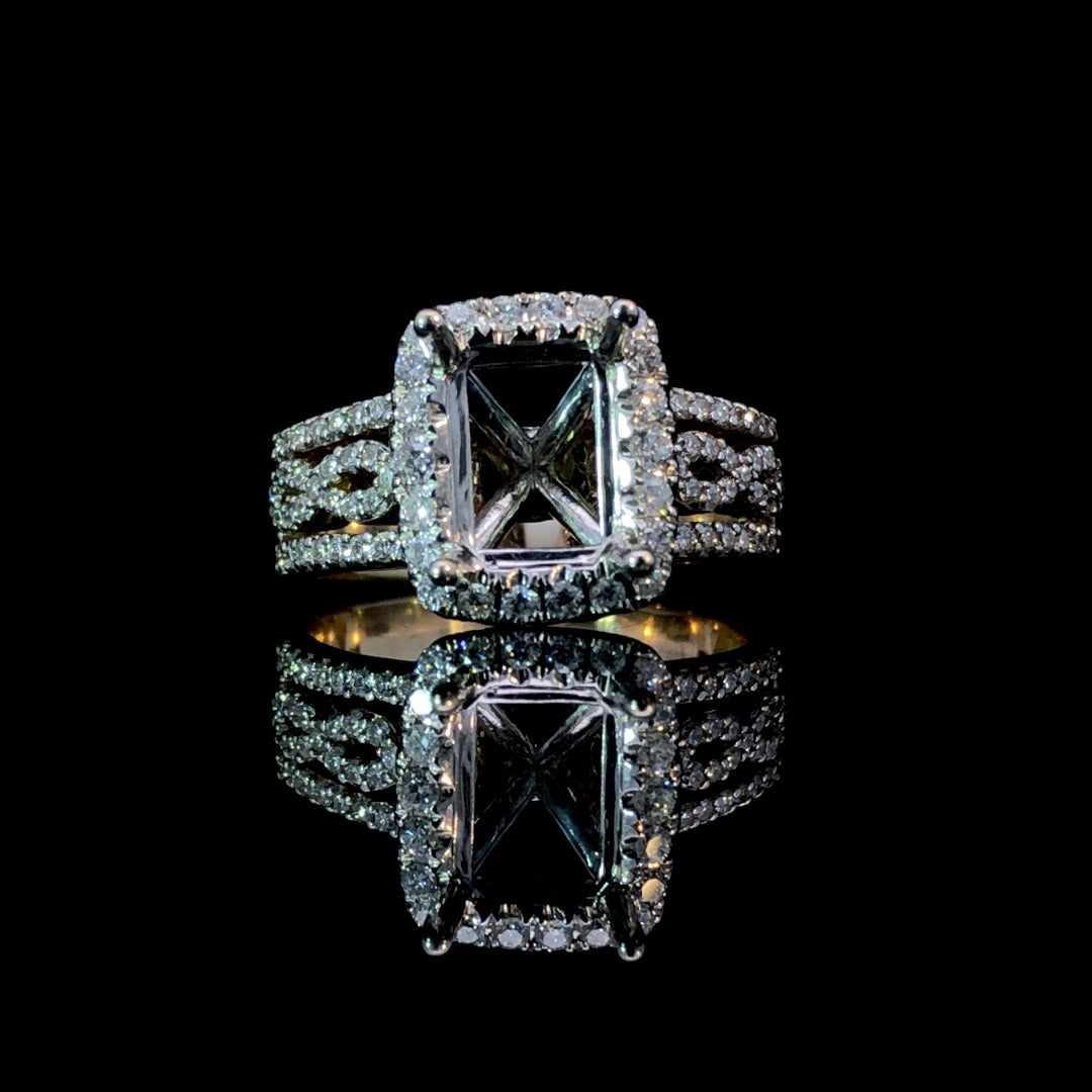 161309 - .81 ctw diamond semi mount