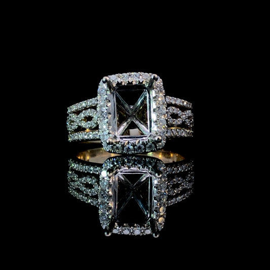 161309 - .81 ctw diamond semi mount