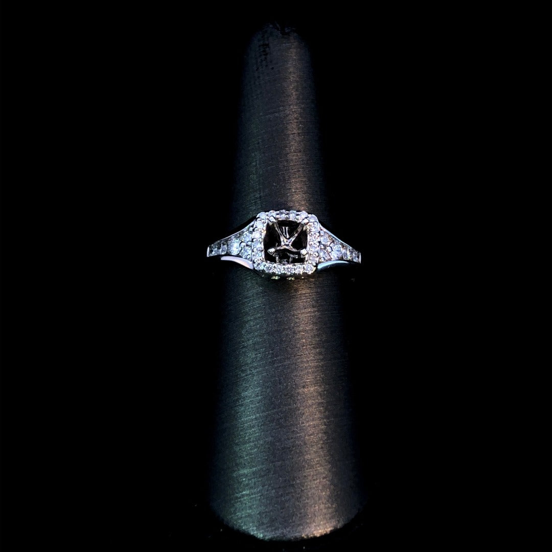 .38 ctw diamond semi mount