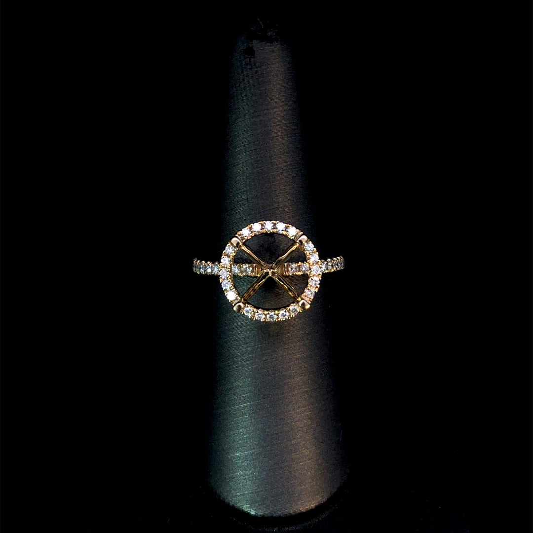 164941 - .39 ctw diamond semi mount