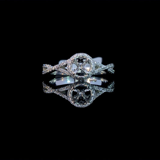147421 - .34 ctw diamond semi mount