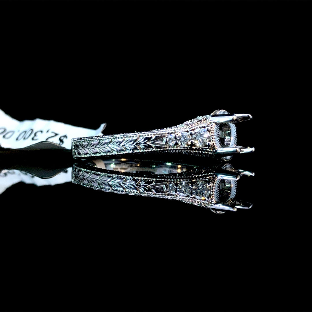 153237 - .20 ctw diamond semi mount
