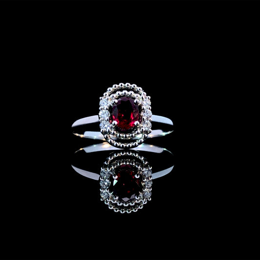 165779 - .56 ctw ruby and diamond ring