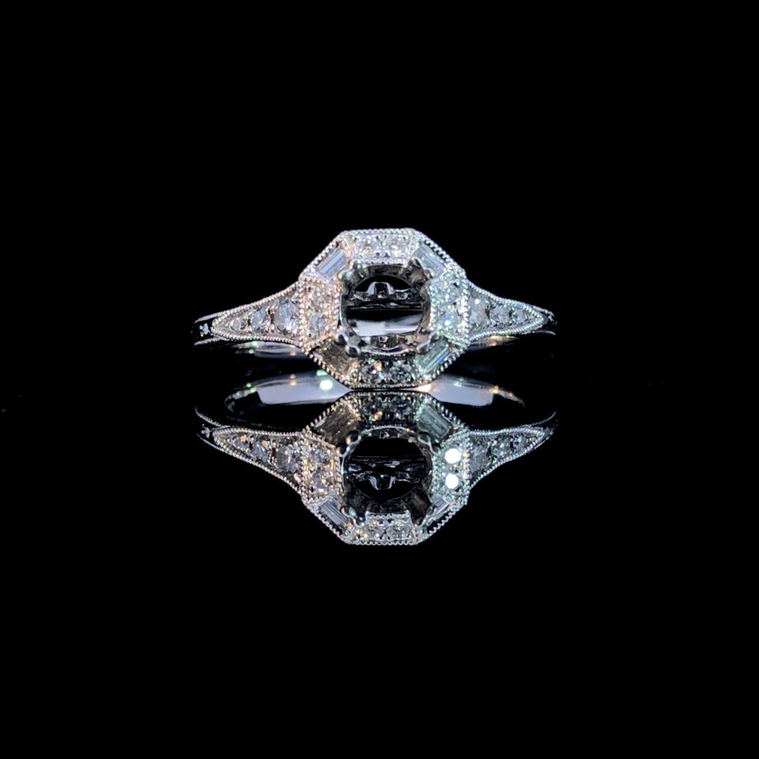 151769 - .29 ctw diamond semi mount