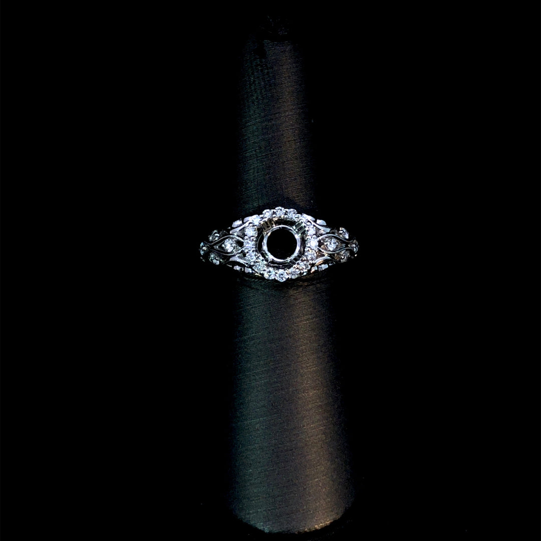 159409 - .58 ctw diamond semi mount