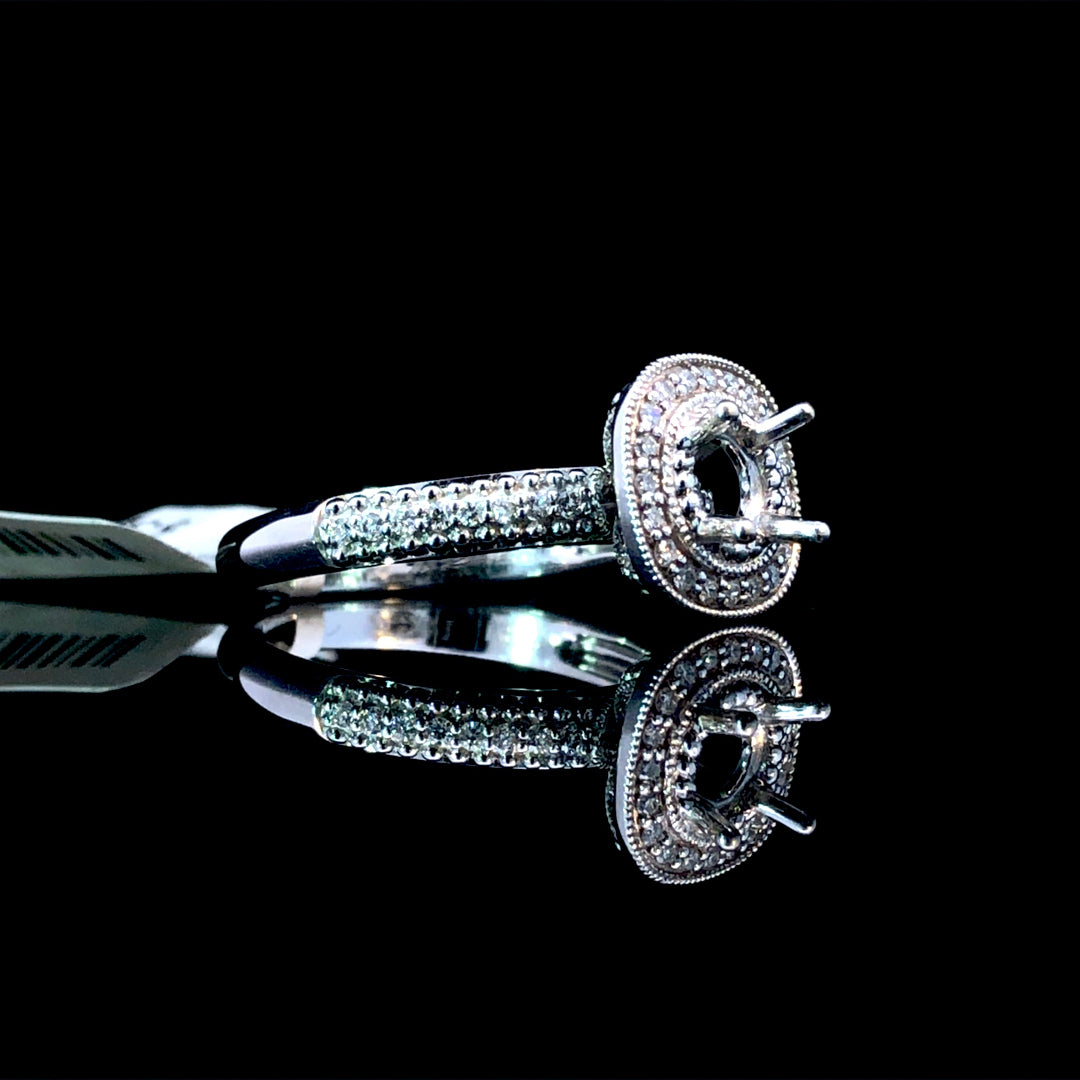 142176 - .22 ctw diamond semi mount