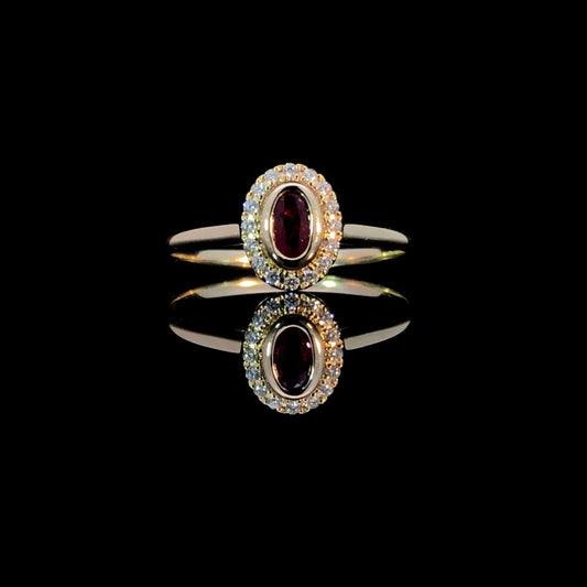 163636 - .32 ctw ruby and diamond ring