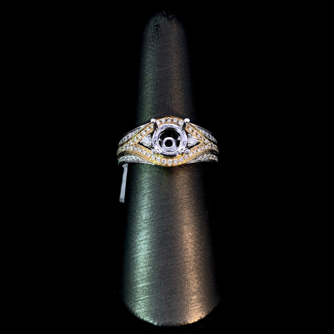 159845 - .48 ctw diamond semi mount