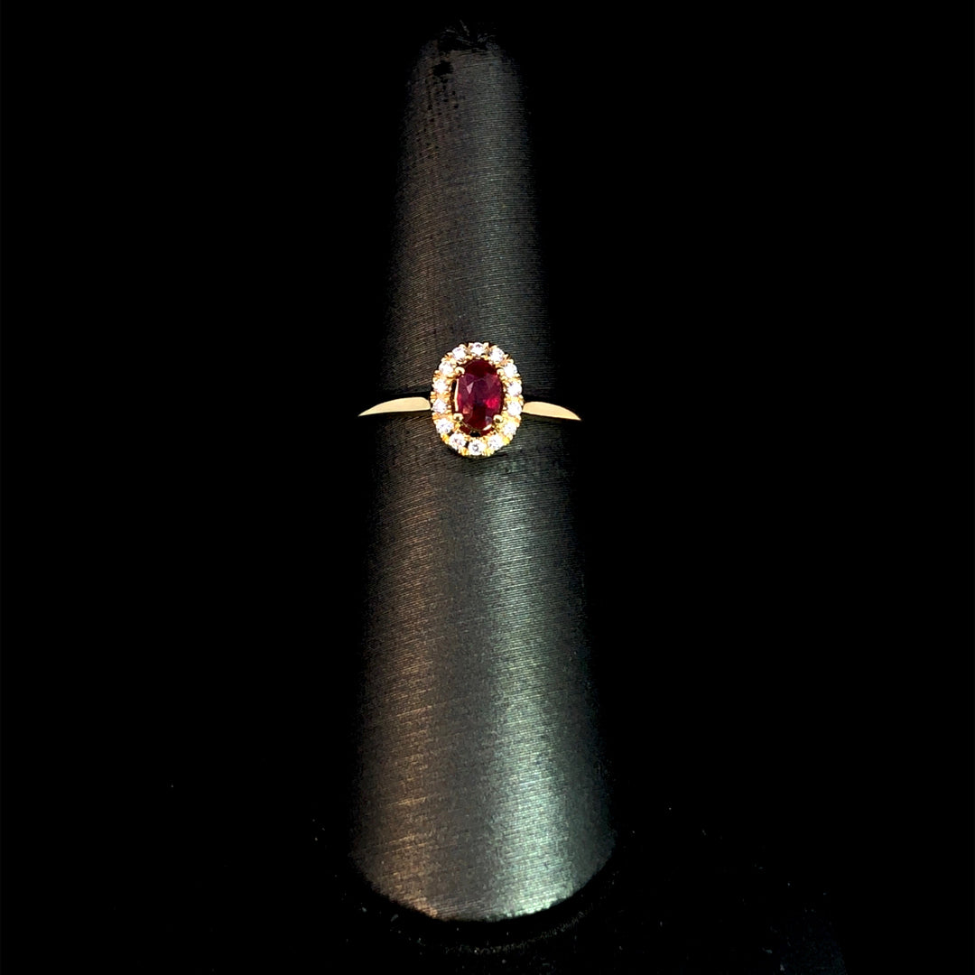 164651 - .45 ctw ruby and diamond ring