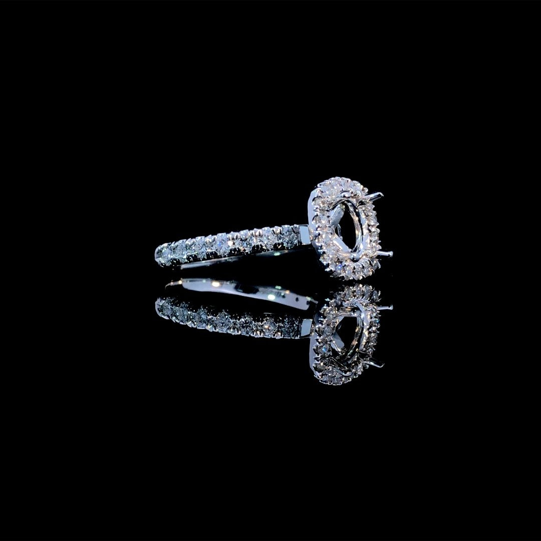 164204 - .68 ctw diamond semi mount