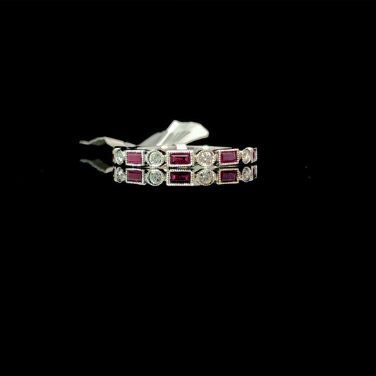160101 - .47 ctw ruby and diamond ring