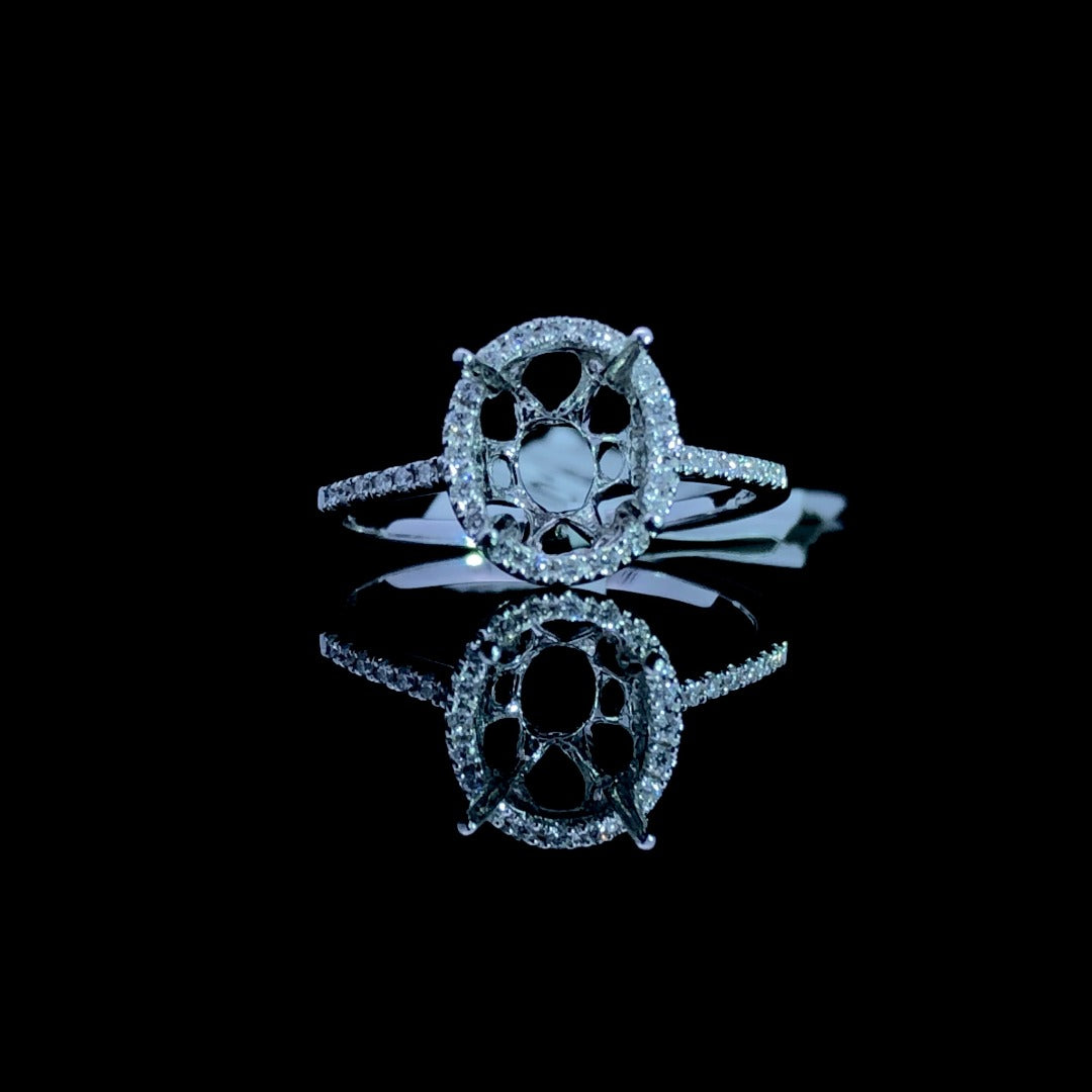 157857 - .15 ctw diamond semi mount