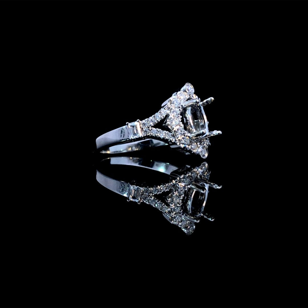 164202 - .53 ctw diamond semi mount