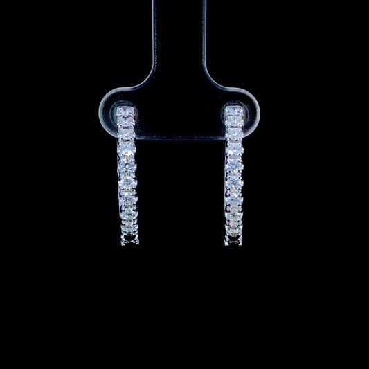 165453 - .60 ctw diamond earrings