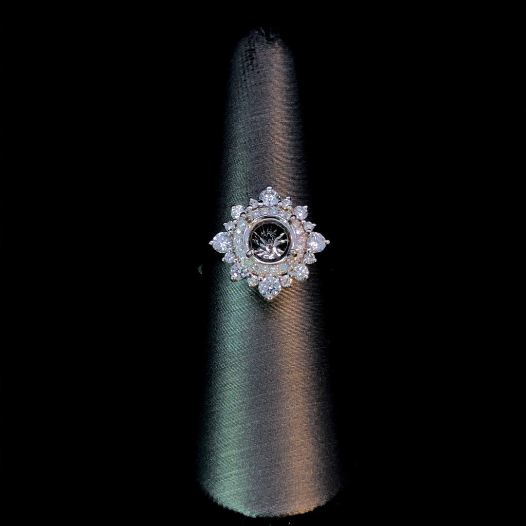 157248 - .59 ctw diamond semi mount