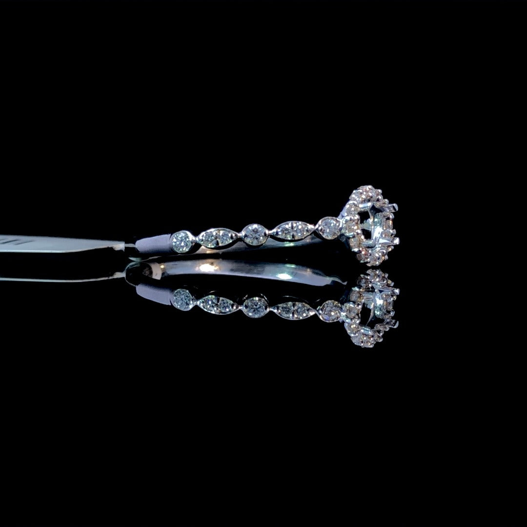 161142 - .20 ctw diamond semi mount