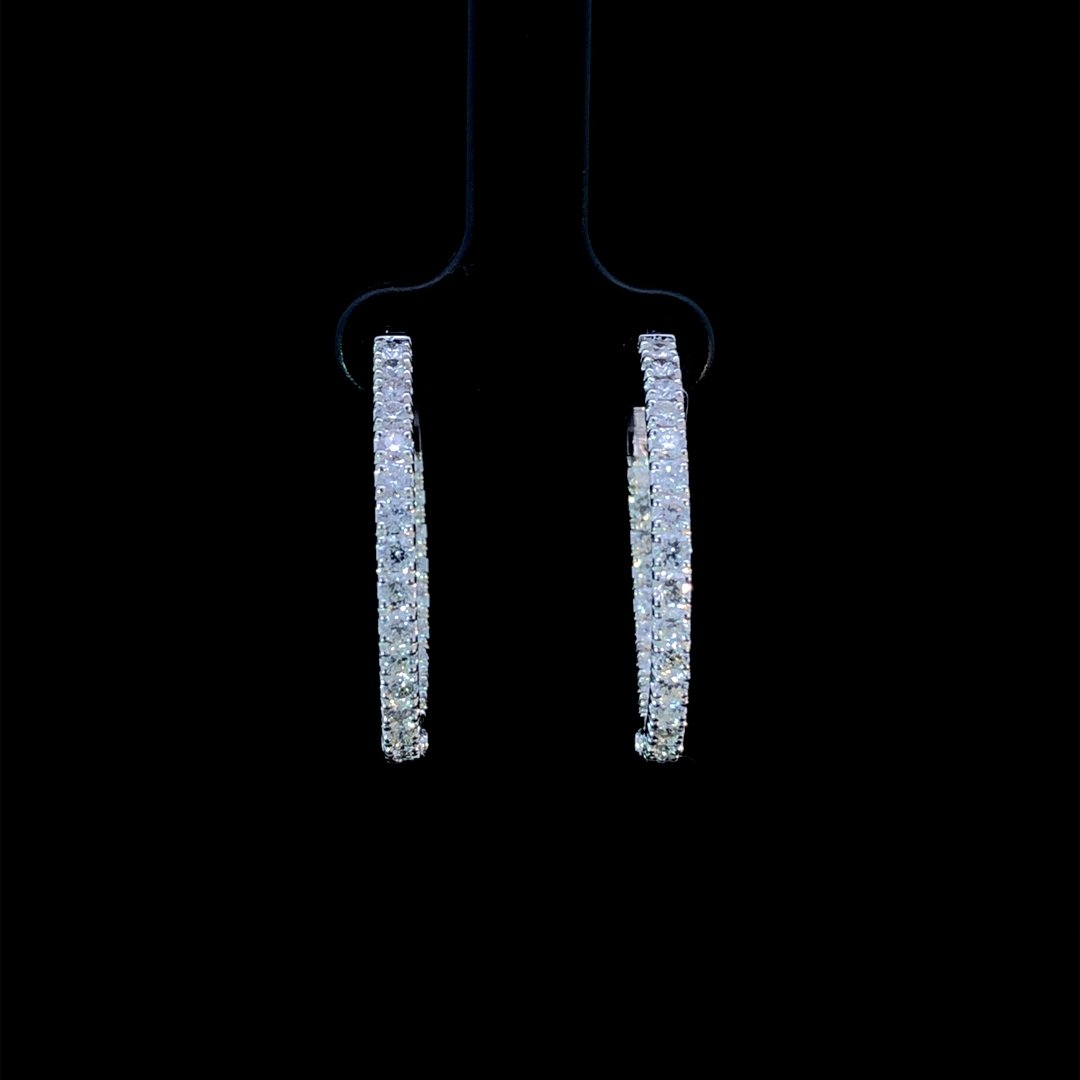 164151 - 2.00 ctw diamond hoops