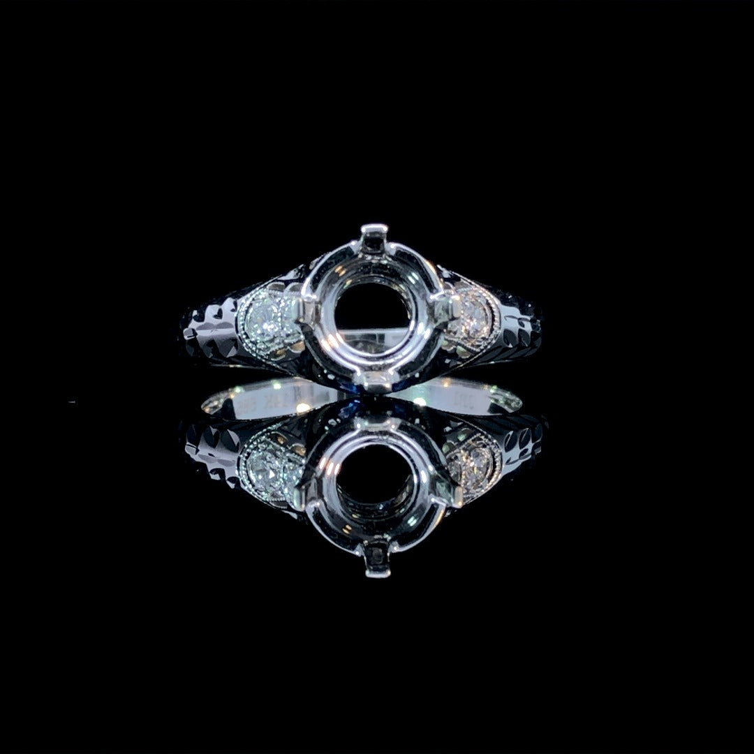151541 - .24 ctw diamond semi mount