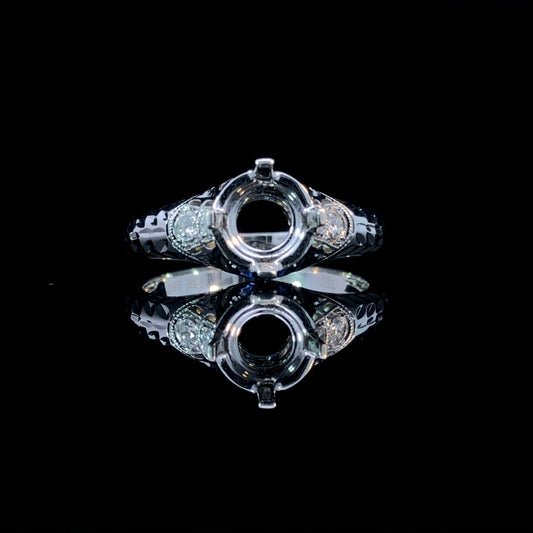 151541 - .24 ctw diamond semi mount