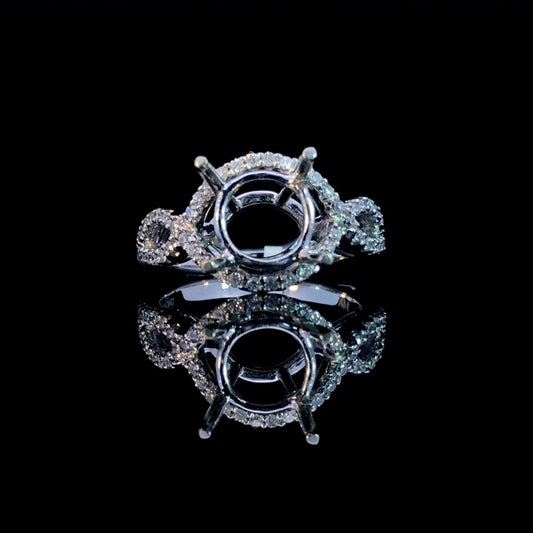 140888 - .36 ctw diamond semi mount