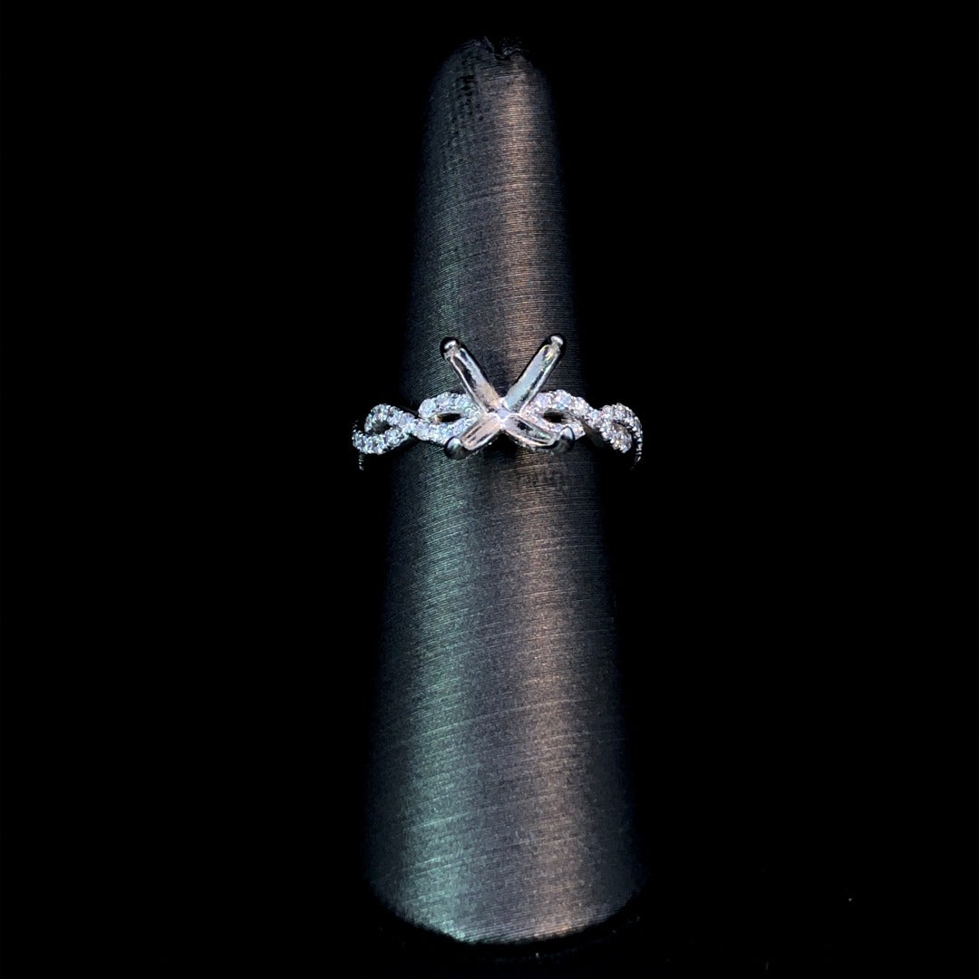 153975 - .47 ctw diamond semi mount