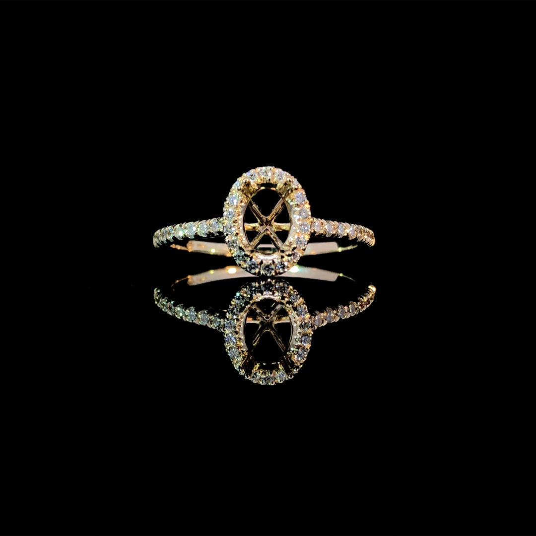 165637 - .32 ctw diamond semi mount