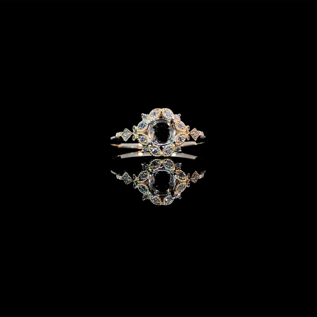 164200 - .08 ctw diamond semi mount