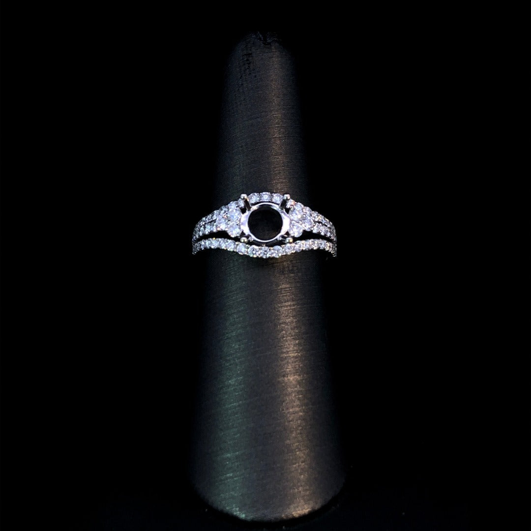 .79 ctw diamond semi mount