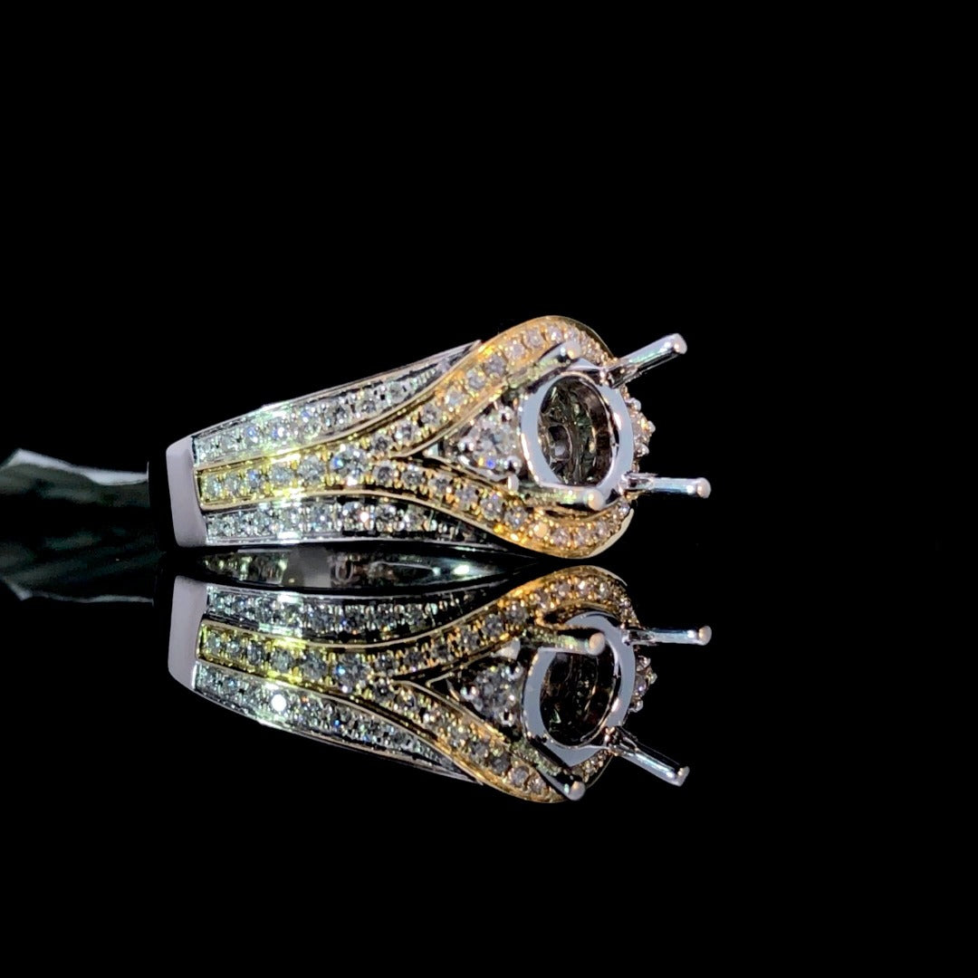 159845 - .48 ctw diamond semi mount