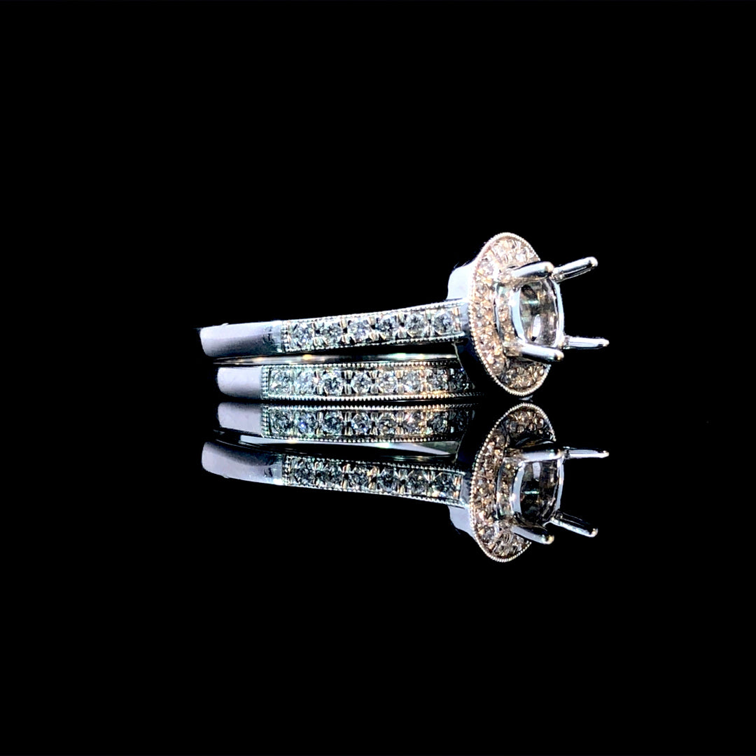 141232 - .43 ctw diamond semi mount
