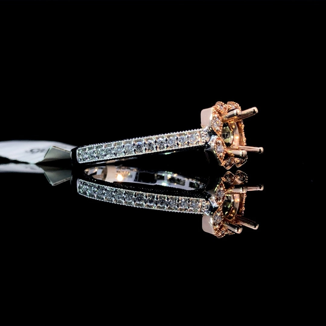 150085 - .26 ctw diamond semi mount