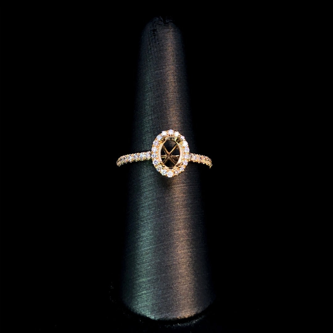 163045 - .36 ctw diamond semi mount