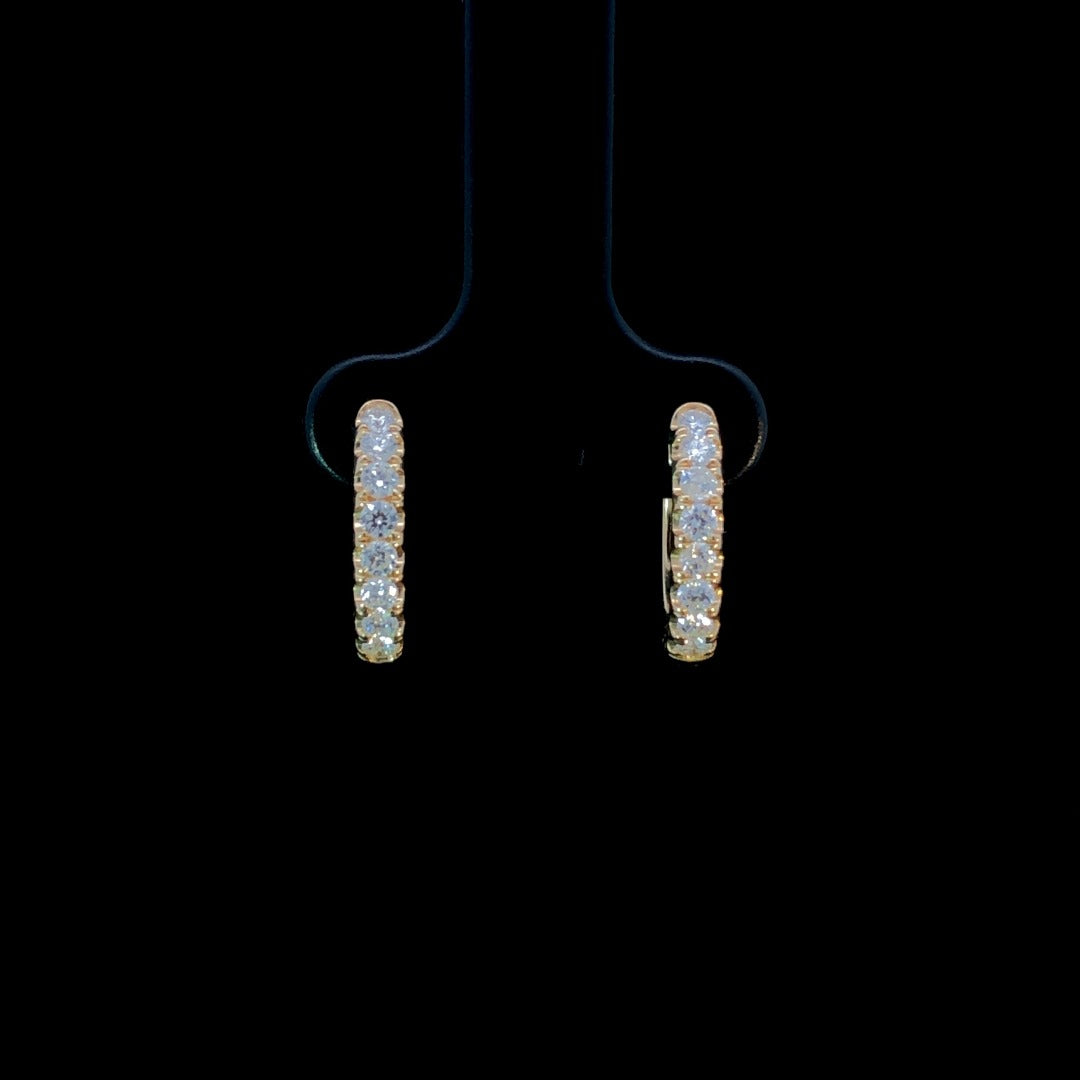 163608 - .50 ctw diamond hoops