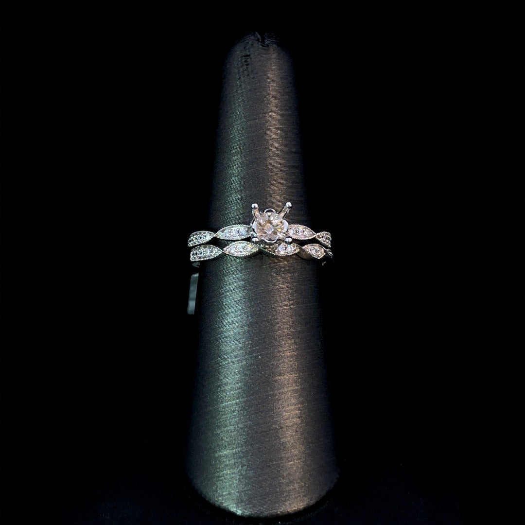 157075 - .18 ctw diamond semi mount