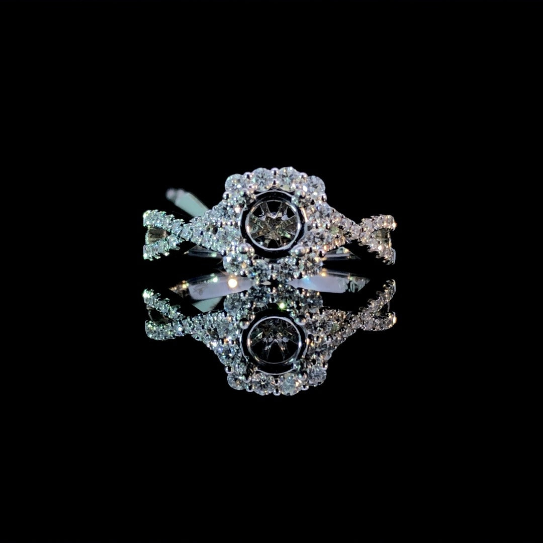 .50 ctw diamond semi mount