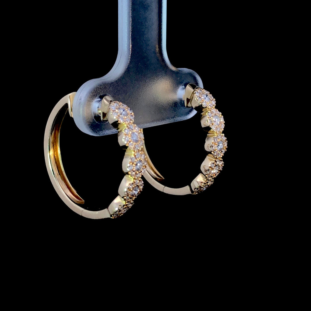 165420 - .50 ctw diamond hoops