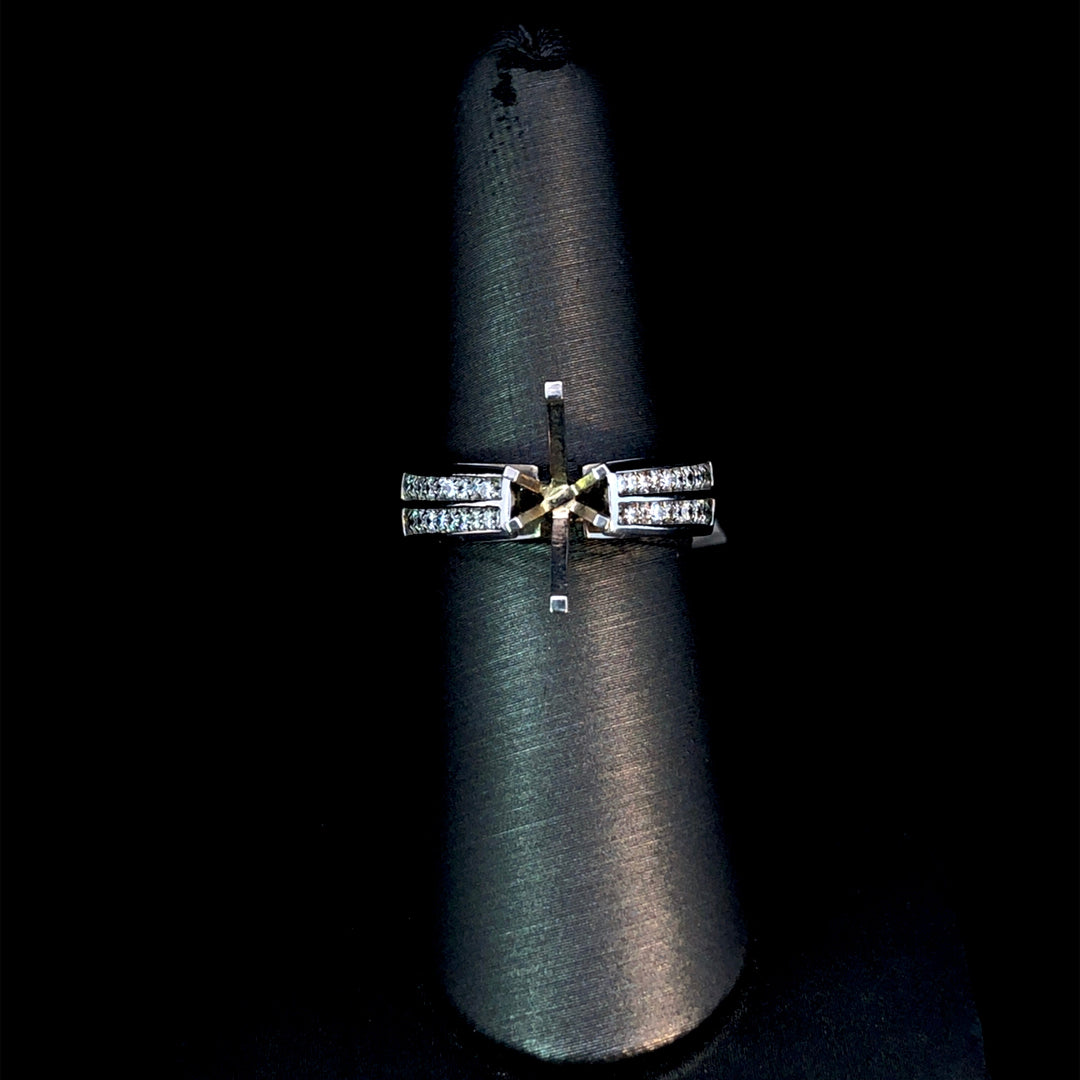 128483 - .44 ctw diamond semi mount