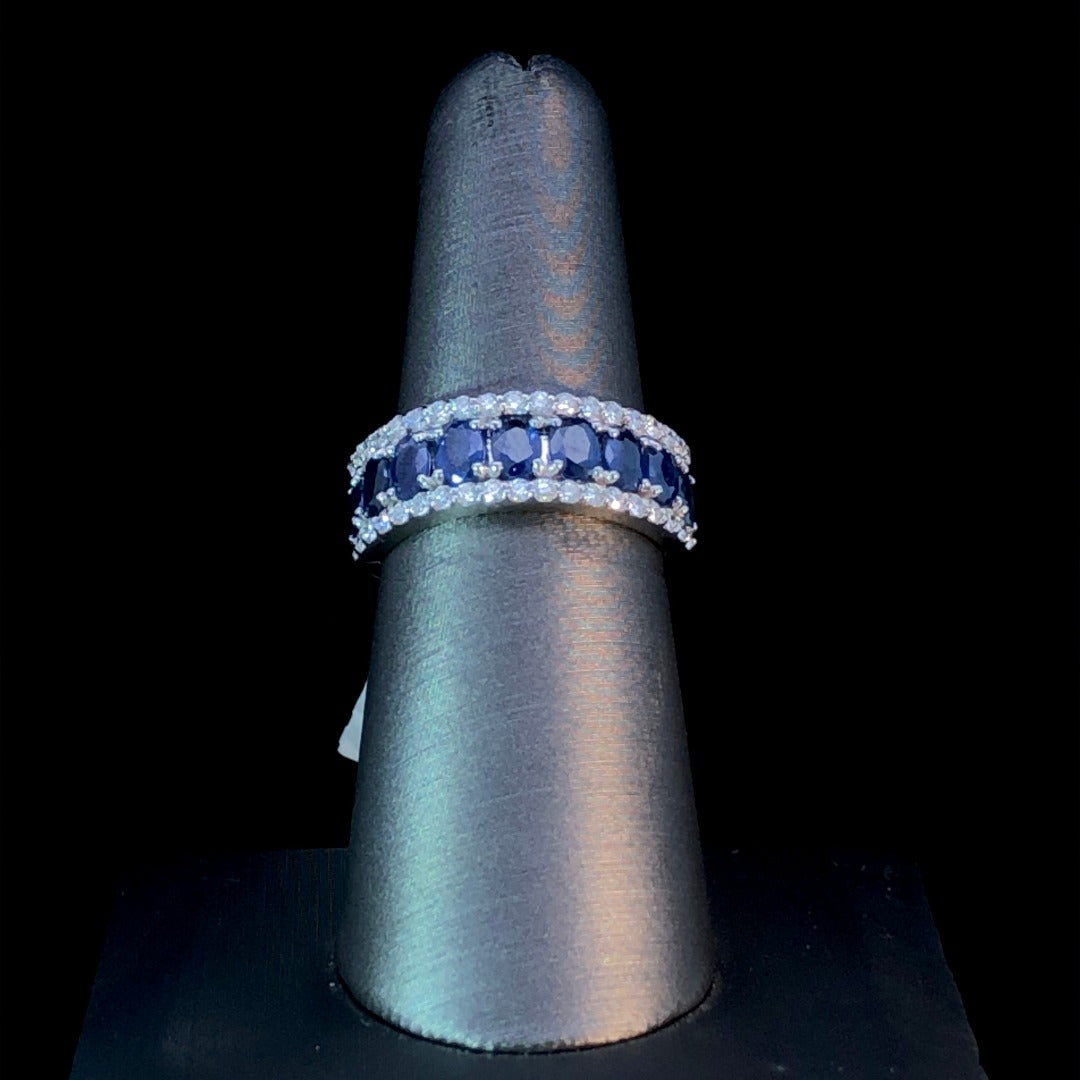 160479 - 2.61 ctw sapphire and diamond ring