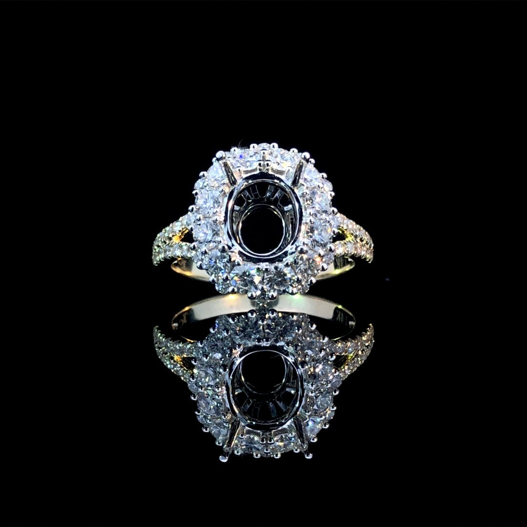 164006 - 1.16 ctw diamond semi mount