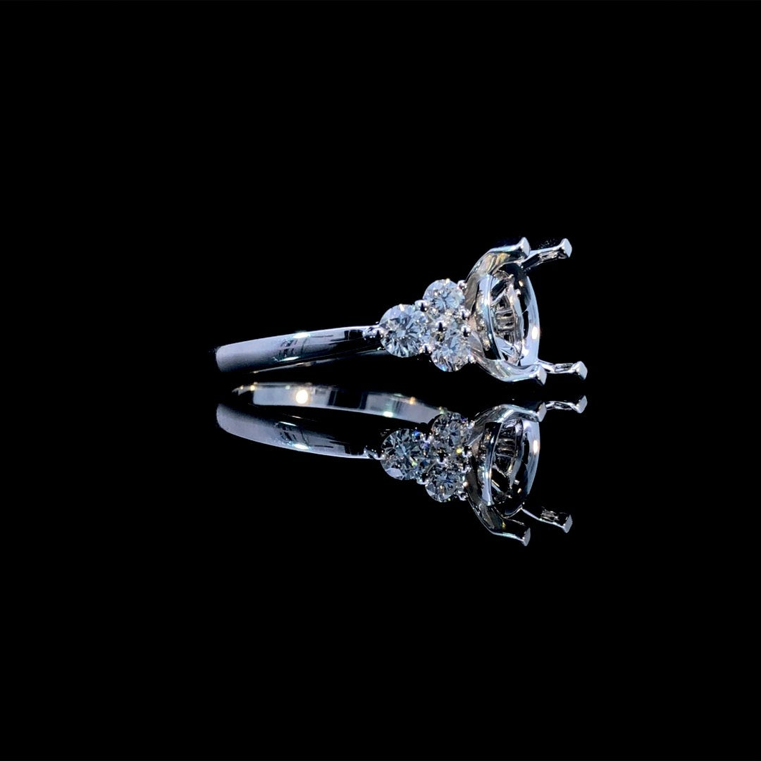 164208 - .74 ctw diamond semi mount