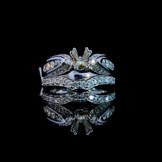 131057 - 1.03 ctw diamond semi mount