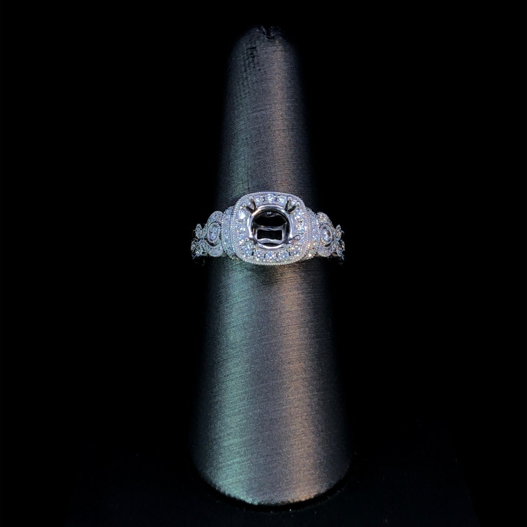 154542 - .37 ctw diamond semi mount