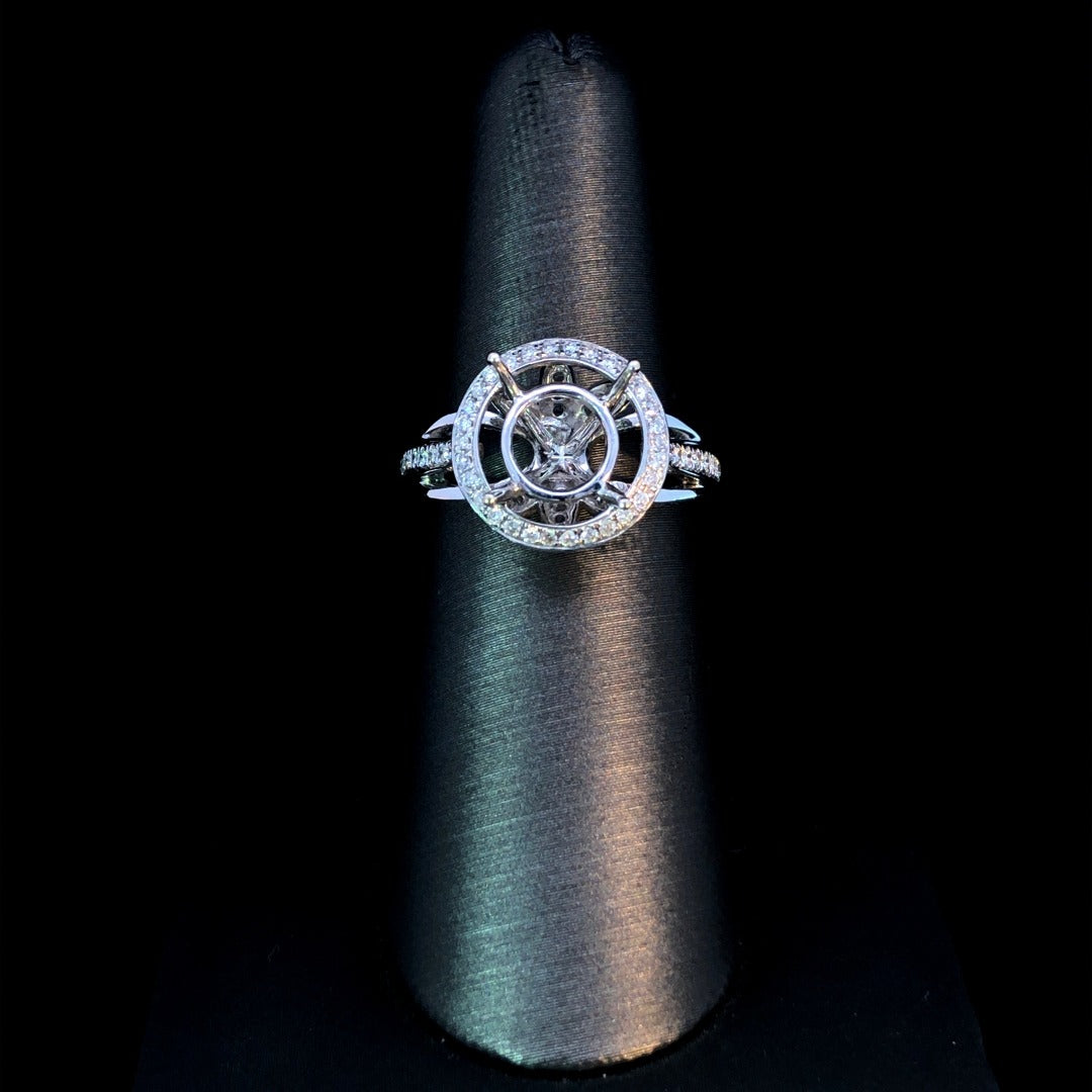 137230 - .65 ctw diamond semi mount