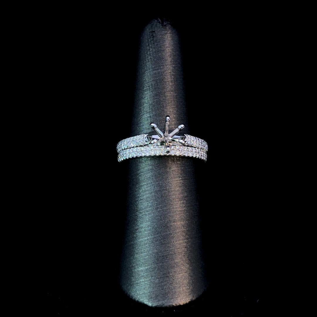 143757 - .46 ctw diamond semi mount
