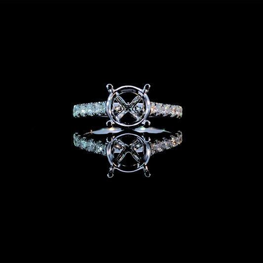 165745 - .42 ctw diamond semi mount